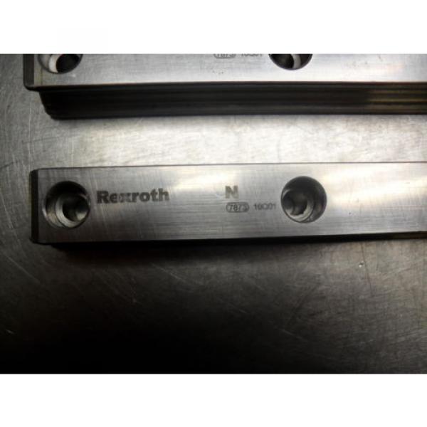 qty 2 - Rexroth 7873 16Q01 Linear Bearings Rail Guild 206MM long x 23MM wide #2 image