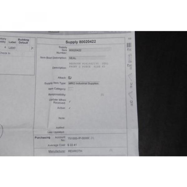 Origin Bosch Rexroth Front Seal 45 for GOTO Ball Rail Sealing Accessory R161942130 #3 image