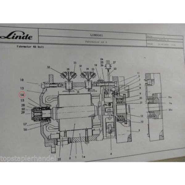 Rodamiento De Agujas Cojinetes Motor De Tracción 42x30 Linde Nº 009248270 Tipo #2 image