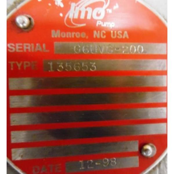 IMO INDUSTRIES INC. HYDRAULIC PUMP G6UVC-200, 135653, 1 GPM, 1500 PSI #2 image