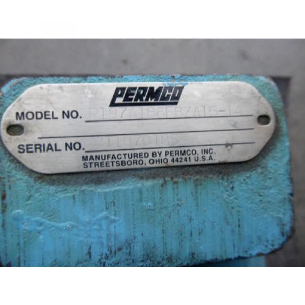 NEW PERMCO HYDRAULIC PUMP # P197A186FBZA15-14 #5 image