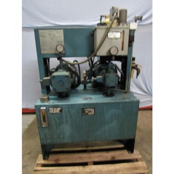 HYDRAULIC POWER UNIT * 2 MARATHON 3PH-5HP / 3PH-3HP MOTORS #1 image