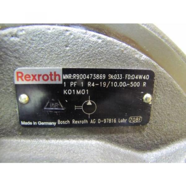 MANNESMANN REXROTH 1PF2G331/026RN07MHL 1PF1R4-19/1000-500R HYDRAULIC pumps #3 image