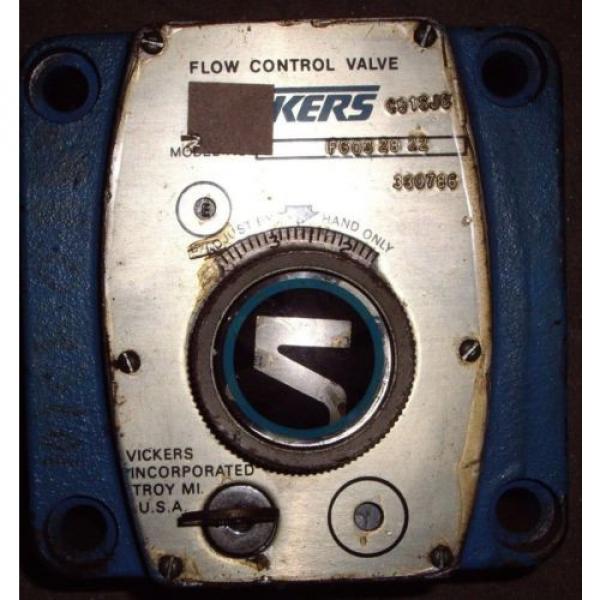 Vickers Hydraulic Flow Control , # FG032822 , A7L #1 image