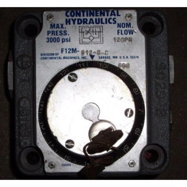 Continental Hydraulic Flow Control , # F12M-B12-G-C , (A7L) #1 image