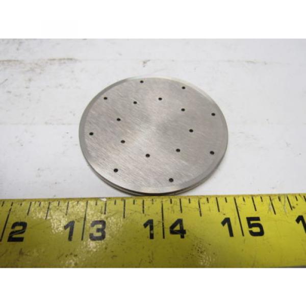 Milton Roy 2980-007-016 Pump SS Contour Plate 2.5&#034; OD X 0.115&#034; Thick #2 image