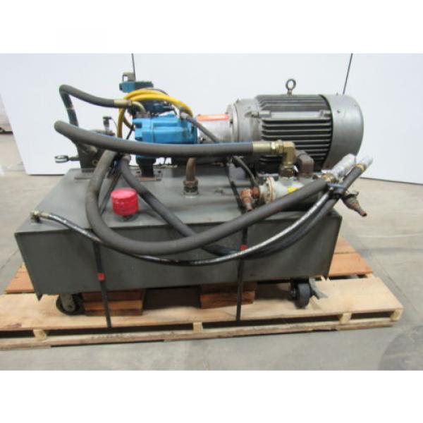 VICKERS T50P-VE Hydraulic Power Unit 25 HP 2000PSI 33GPM 70 Gal Tank #1 image