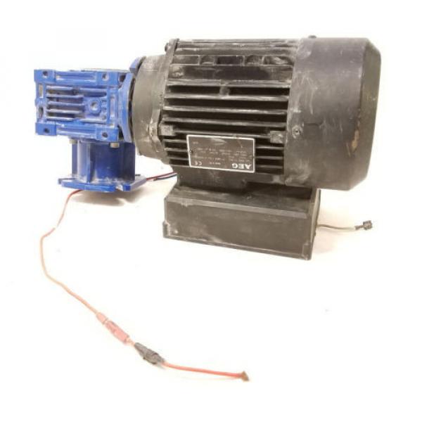 AEG AMME7IZBA2 60Hz 110v 0.55kW 0.75HP 8.5A Motor w/ Gear Box #1 image