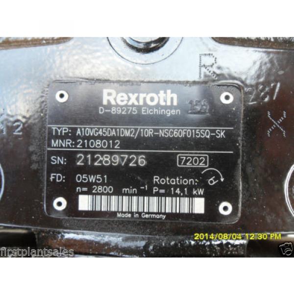 Rexroth Hydraulic pumps Type: A10VG45DA1DM2/10R-NSC60F015SQ-SK MNR:2108012 #3 image