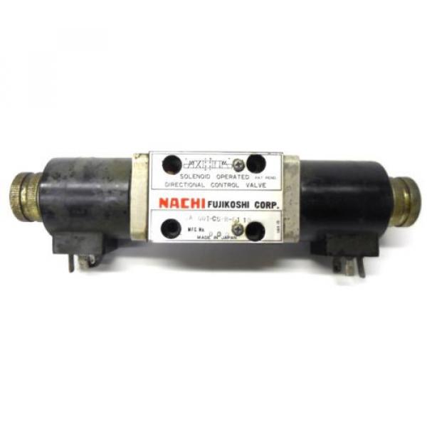 NACHI FUJIKOSHI SOLENOID OPERATED CONTROL HYDRAULIC VALVE SA-G01-C5-R-E1-10 #1 image