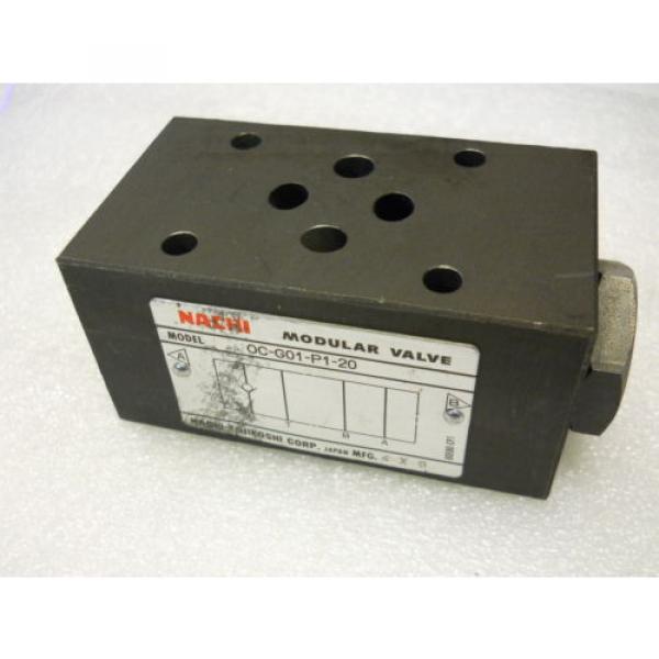 NACHI OC-G01-P1-20 HYDRAULIC MODULAR CHECK VALVE Origin CONDITION NO BOX #1 image