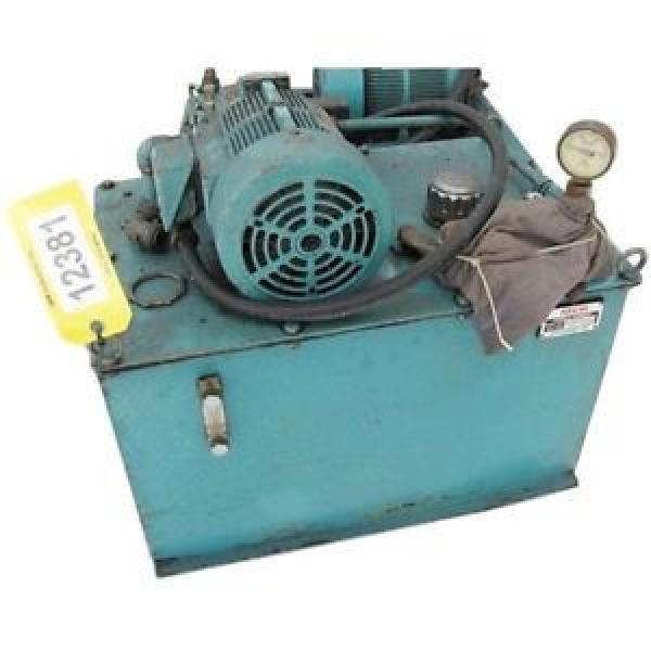 USED 2HP NACHI VARIABLE VANE HYDRAULIC PUMP PACKAGE - SERIES VDR #1 image