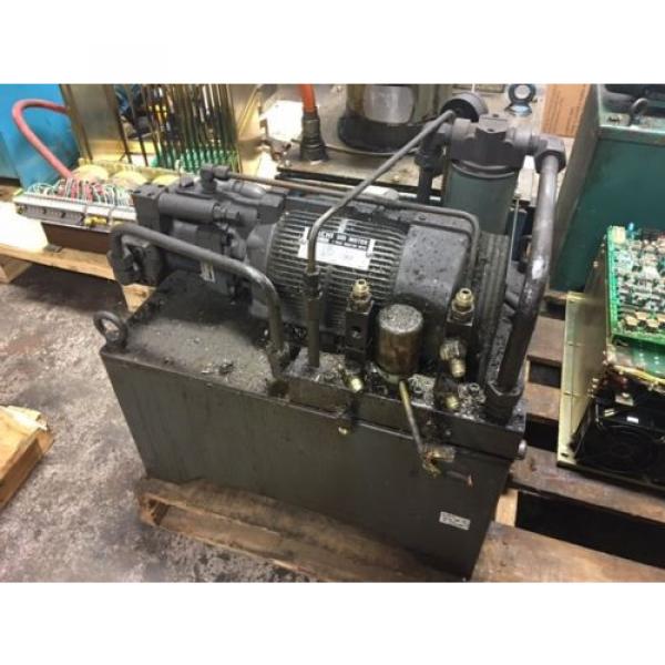 Nachi 2 HP 15kW Complete Hyd Unit w/ Tank, PVS-1B-16N1-2535A, Used, WARRANTY #1 image