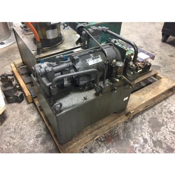 Nachi 2 HP 15kW Complete Hyd Unit w/ Tank, PVS-1B-16N1-2535A, Used, WARRANTY #2 image