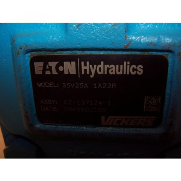 Origin EATON VICKERS LOW NOISE HYDRAULIC VANE PUMP 25 GPM 35V25A-1A22R #5 image