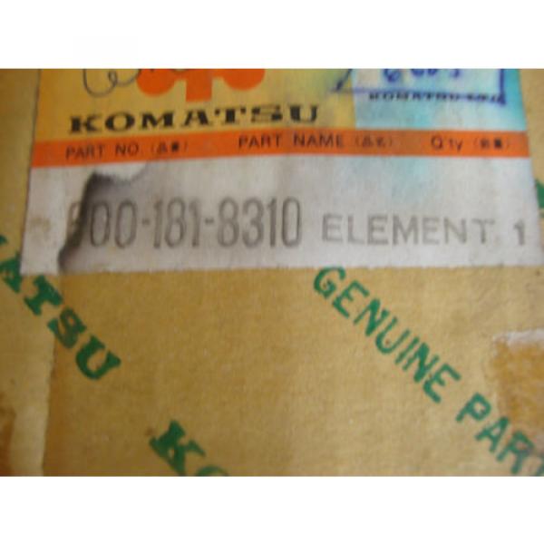 GENUINE KOMATSU PART # 600-181-8310 FILTER ELEMENT #4 image