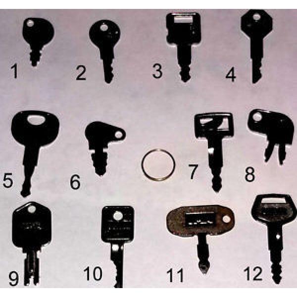 12 PACK OF KEYS HEAVY EQUIPMENT CASE-CAT BRIGGS JD KOMATSU THE BASICS GREAT SET #1 image