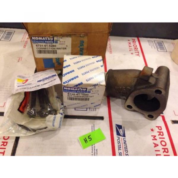 New OEM Komatsu Excavator Genuine Parts Water Connection Kit 6735-61-1690 #1 image