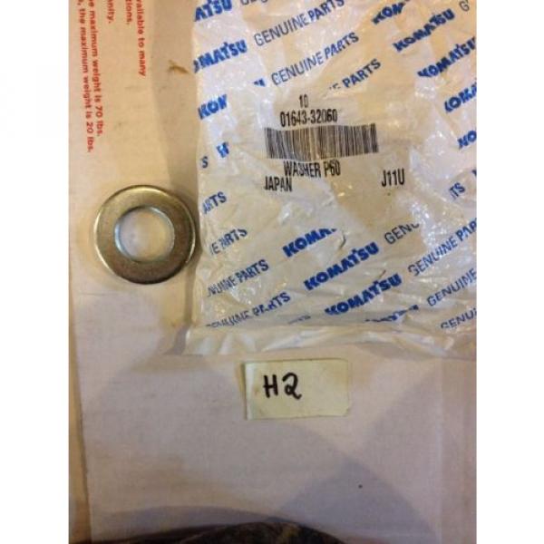 New Komatsu OEM Washer 01643-32060 Warranty! Fast Shipping! #1 image