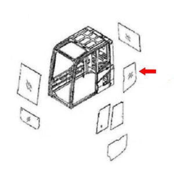 20Y-54-A5120 Rear LH Side Glass Fits Komatsu Excavator PW170ES-6K PC300-6, PC16 #1 image