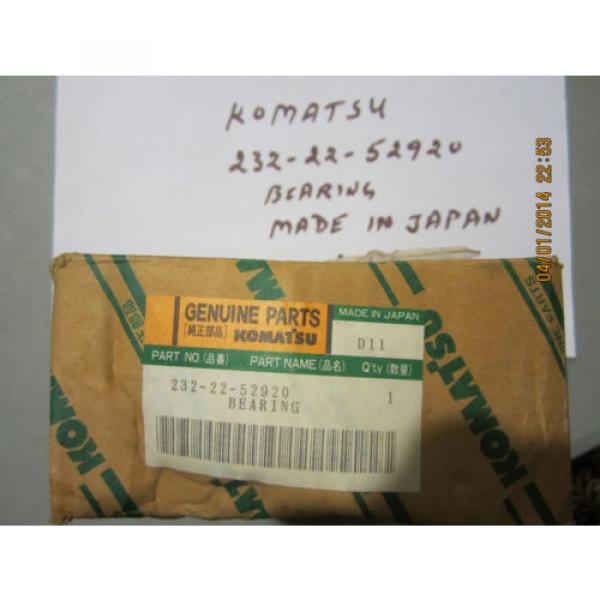 Komatsu 232-22-52920 Bearing Genuine #2 image