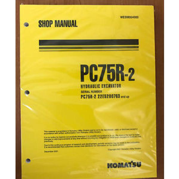 Komatsu Service PC75R-2 Excavator Shop Manual NEW #1 #1 image