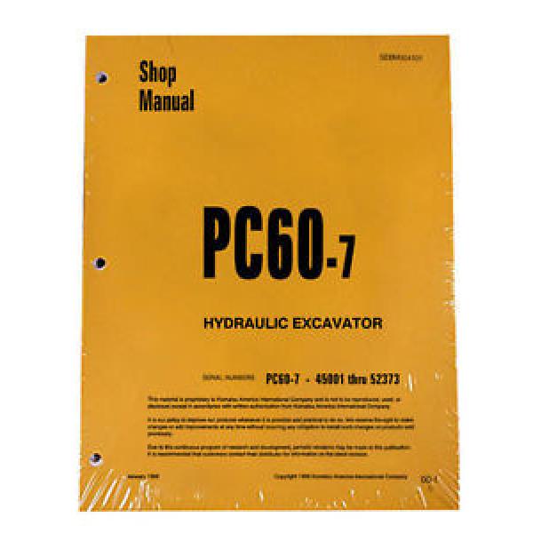 Komatsu Service PC60-7 Excavator Shop Manual #2 #1 image