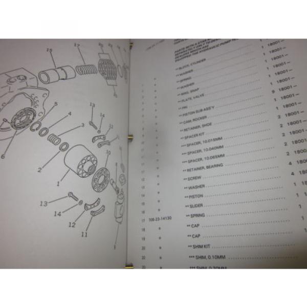 Komatsu PC120-3 Hydraulic Excavator Parts Book Manual #2 image