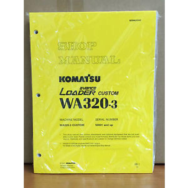 Komatsu WA320-3 Avance Custom Wheel Loader Shop Service Repair Manual #1 image