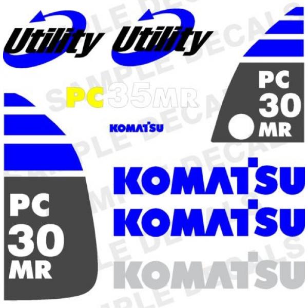 Komatsu Decals for Backhoes, Wheel Loaders, Dozers, Mini-excavators, and Dumps #1 image