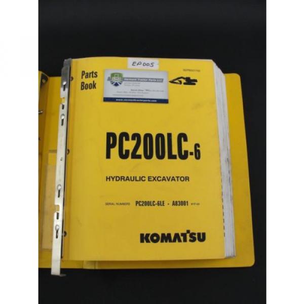 Komatsu PC200LC-6 excavator parts book manual BEPB001700 #2 image
