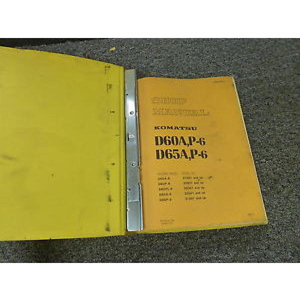 Komatsu D60A-6 D60P-6 D60PL-6 Crawler Tractor Dozer Shop Service Repair Manual #1 image