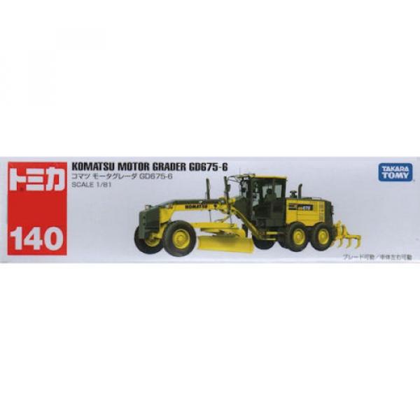 Takara Tomy Tomica #140 Komatsu Motor Rrader GD675-6 Diecast Toy Car JAPAN FS #1 image