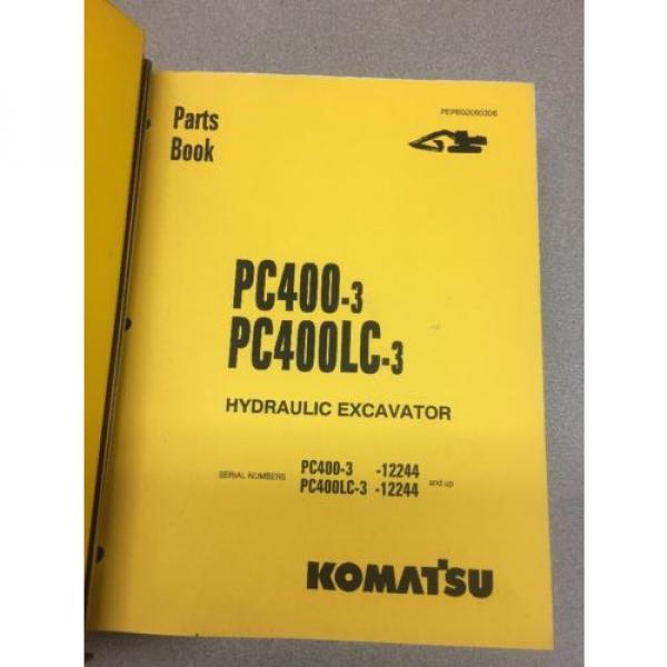 KOMATSU PC400-3 &amp; PC400LC-3 Hydraulic Excavator Parts Book / Service Repair #1 image