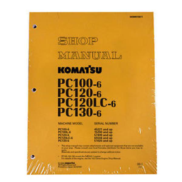 Komatsu Service PC120LC-6, PC130-6 Shop Manual NEW #1 image