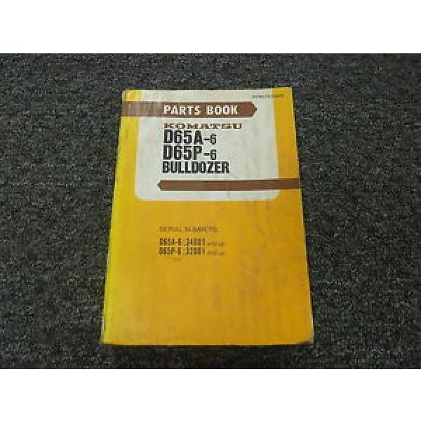 Komatsu D65A-6 D65P-6 Bulldozer Dozer Parts Catalog Manual #1 image