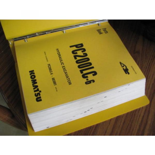 KOMATSU HYDRAULIC EXCAVATOR PARTS BOOK PC220LC-6 A83001 BEPB001901 #2 image