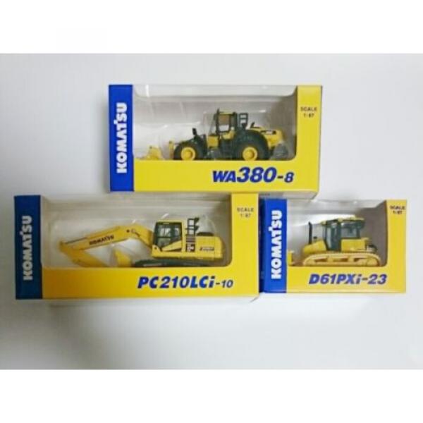 KOMATSU 1:87 / WA380-8 WHEEL LOADER / PC210LCi-10 EXCAVATOR / D61PXi-23 3set New #1 image