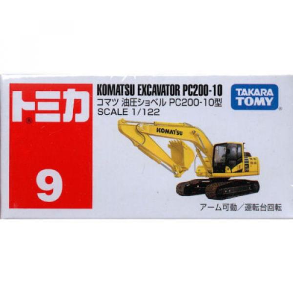 Takara Tomy Tomica #9 Komatsu Excavator PC200-10 1/122 Diecast Toy Car JAPAN #1 image