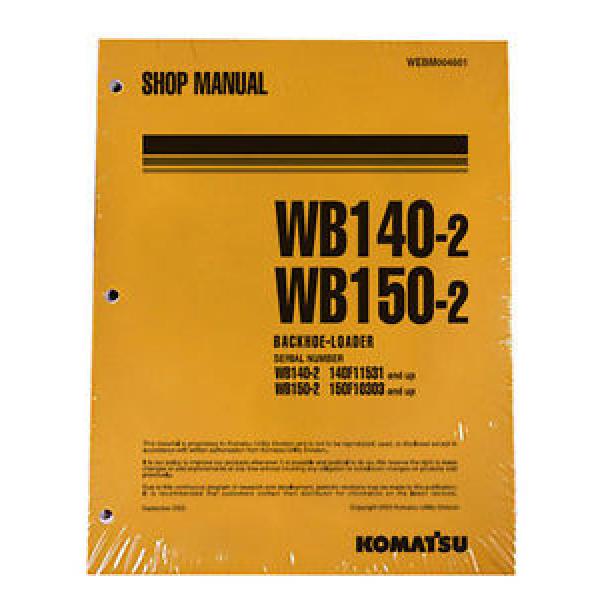 Komatsu Service WB140-2, WB150-2 Backhoe Shop Manual #1 image