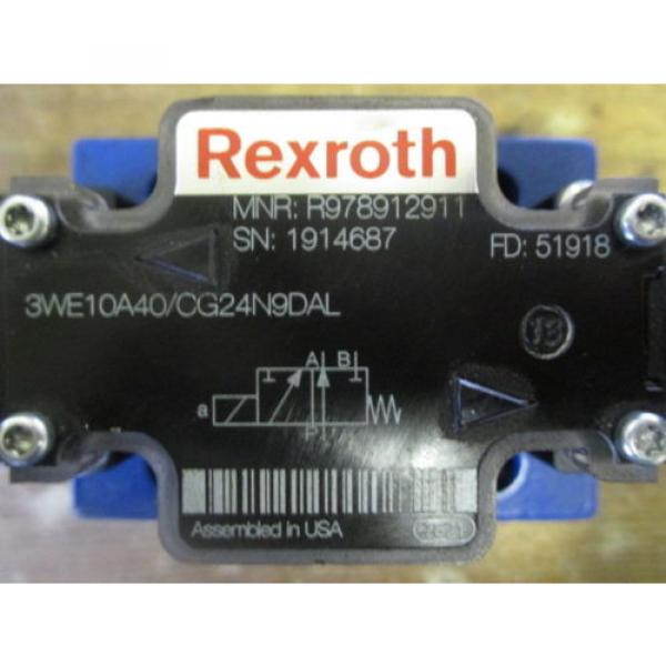 REXROTH DIRECTIONAL VALVE 3WE10A40/CG24N9DAL R900612333 51918 R978912911 #2 image