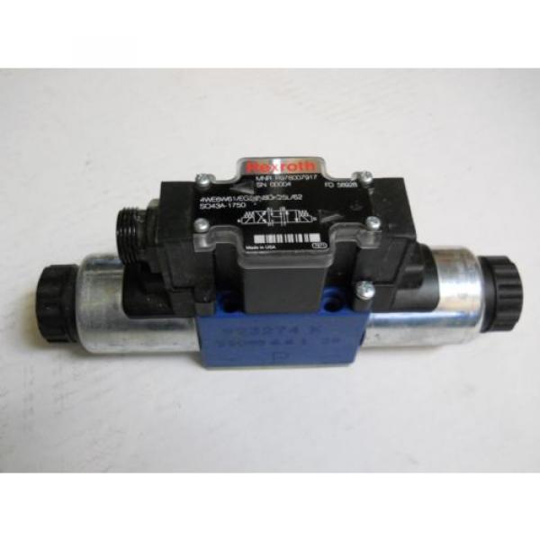 REXROTH 4WE6W61/EG24N9DK25L/62 HYDRAULIC SOLENOID VALVE R978007917 24V   Origin #1 image