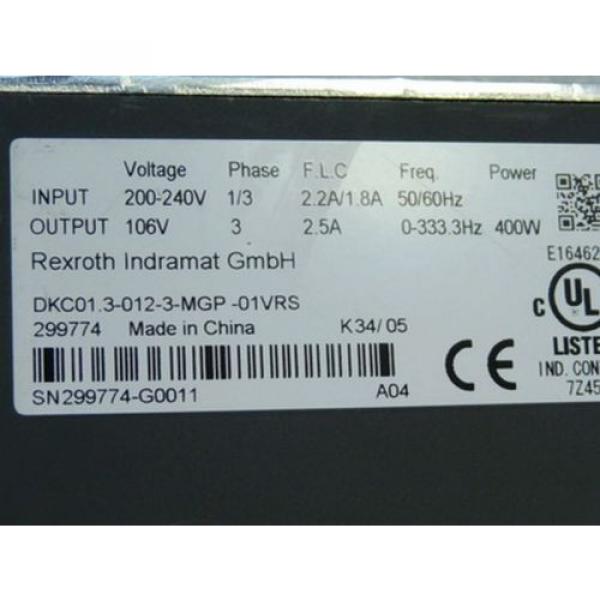 Rexroth Russia Germany Ecodrive DKC 01.3-012-3-MGP-01VRS #2 image