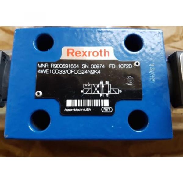 origin Rexroth Hydraulic Directional Control Valve 4WE10D3X/OFCG24N9K4 / R900591664 #2 image