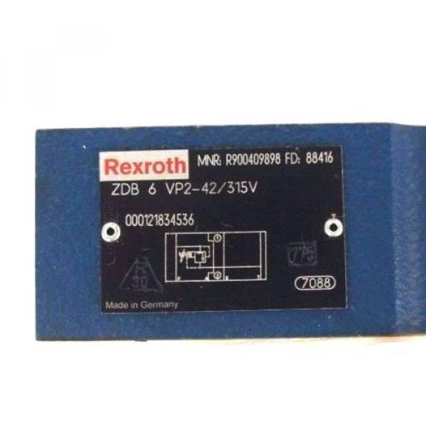 NEW Japan Canada REXROTH ZDB 6 VP2-42/315V VALVE MNR: R900409898 FD: 88416 #3 image