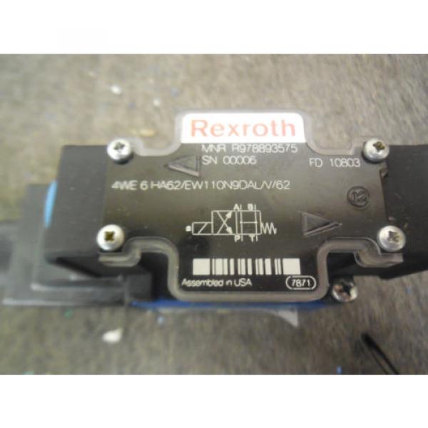 Origin REXROTH DIRECTIONAL VALVE # 4WE6HA62/EW110N9DAL/V/62 #2 image