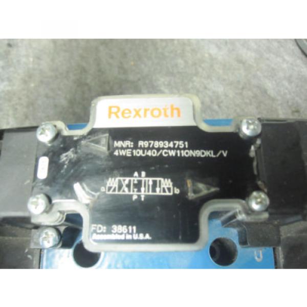 Origin REXROTH DIRECTIONAL VALVE # 4WE10U40/CW110N9DKL/V #1 image