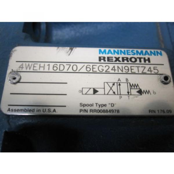 Origin REXROTH DIRECTIONAL VALVE # 4WEH16D70/6EG24N9ETZ45 #4 image