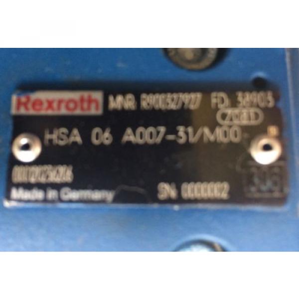 REXROTH HYDRAULIC CONTROL VALVE / GEAR HSA-06-A007-31 , 7081 MNR R 900327927 Origin #2 image