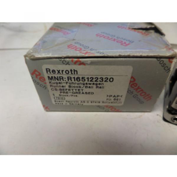 Rexroth Runner Block Ball Carriage Linear Bearing R165122320 origin #2 image